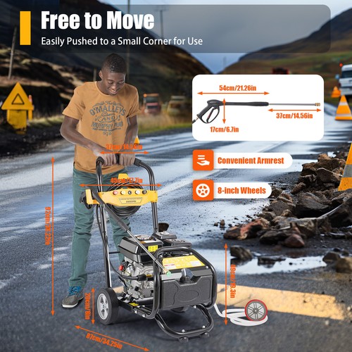 Petrol pressure washer - pressure,