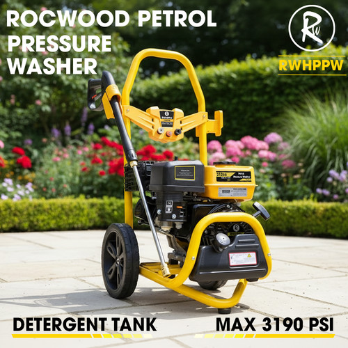 Rocwood petrol pressure washer - rocwood,